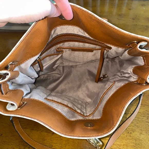 MICHAEL KORS LG HAMILTON TOTE Vanilla with lock and key - Picture 4 of 9